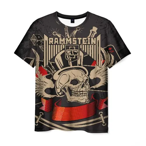 Мужская футболка 3D Rammstein|Мужские футболки| |