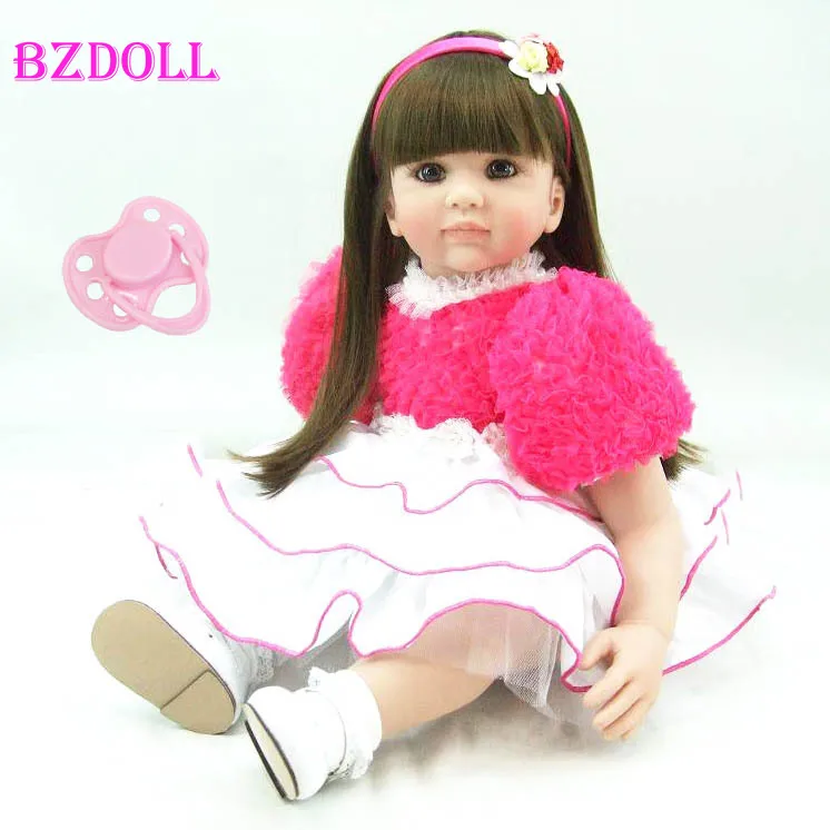 60 см Виниловая силиконовая кукла-Реборн детская игрушка подарок на день рождения
