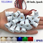 20 шт. Светодиодный точечный светильник с регулируемой яркостью 12 В 3 в 24 В, точечный светильник 1 Вт, встраиваемая потолочная лампа для кухни, шкафа, лестницы, точечный светильник, Прямая поставка