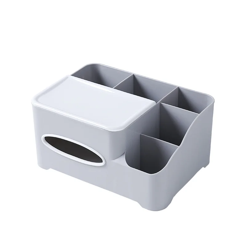 

Multifunctional tissue box remote control household living room bathroom storage box simple paper box desktop plastic box