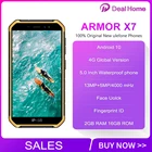 Смартфон Ulefone Armor X7 защищенный, 4G LTE, 5,0 дюйма, Android 10, 2 + 16 ГБ, IP68, 4 ядра, NFC, 4G