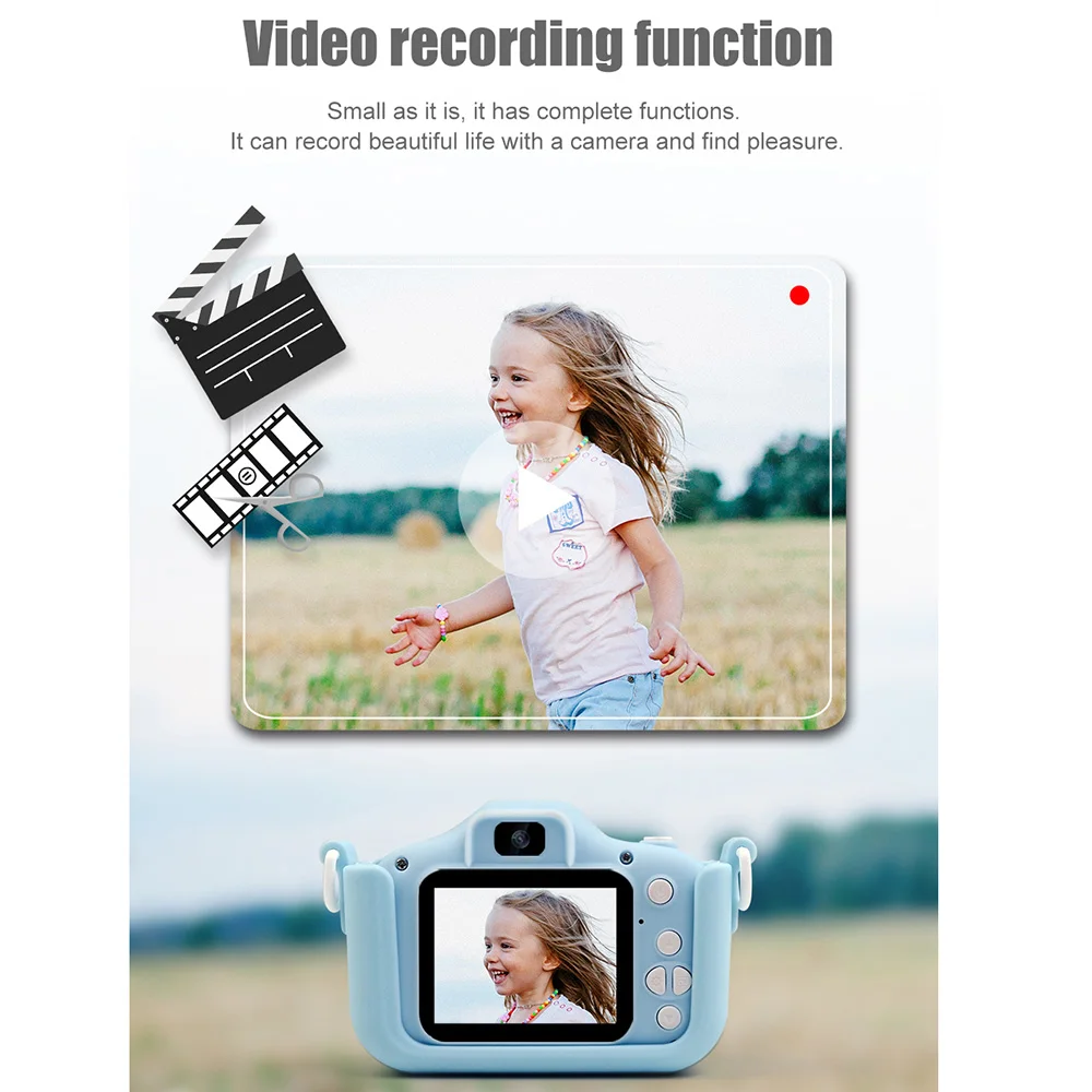 2 0 дюймовый экран мини цифровая детская камера 12 Мп фото с 2000 Вт HD игрушки из