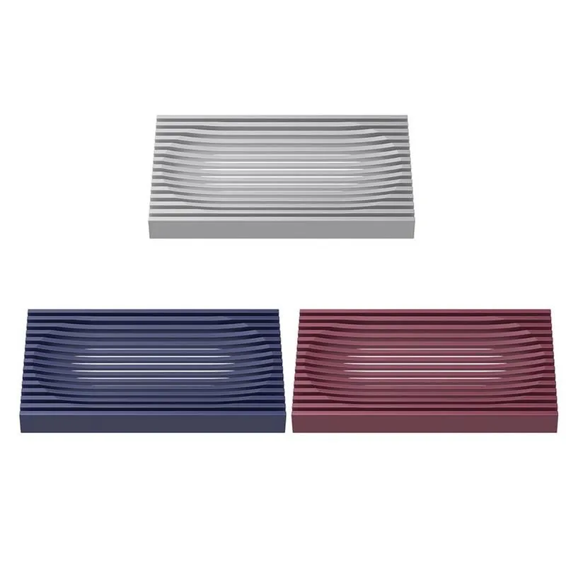 

Creative Silicone Shape Soap Box Drain Soap Holder Box Bathroom Supplies Shower Storage Box Non-slip Soap Dish Bathroom Gadgets