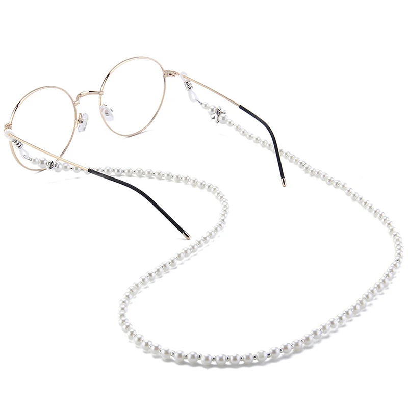 

Fashion Non-Slip Sunglasses Chain Pearl Beaded Eyeglasses Eyewear Cord Holder Neck Strap Reading Glasses Holder Holder Rope