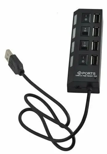 

Фонарь USB 2,0, 4-портовый высокоскоростной светодиодный Диод для ноутбуков