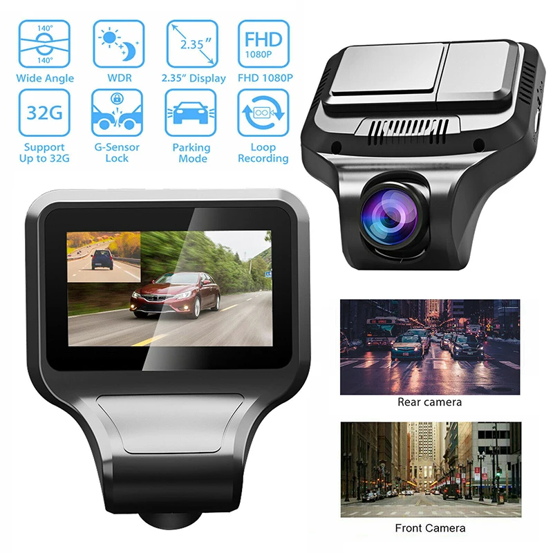 구매 1080P 듀얼 렌즈 자동차 대시 캠, 야간 투시경, 주차 모니터, 광각 렌즈 녹화, 전면 후면 카메라, DVR 레코더 저렴한 1080P 듀얼 렌즈 자동차 대시 캠, 야간 투시경, 주차 모니터, 광각 렌즈 녹화, 전면 후면 카메라, DVR 레코더