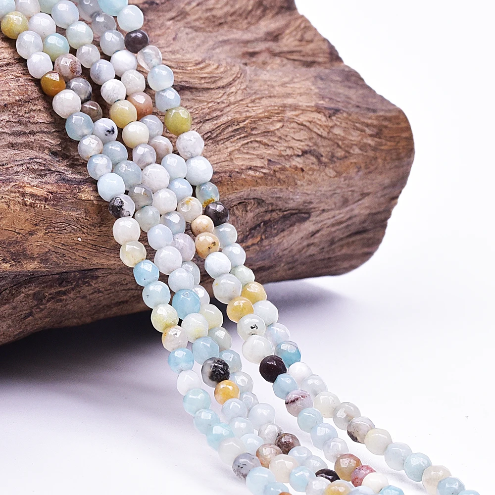 Asingeloo оптовая продажа 3 мм круглые натуральные классические бусы из камня