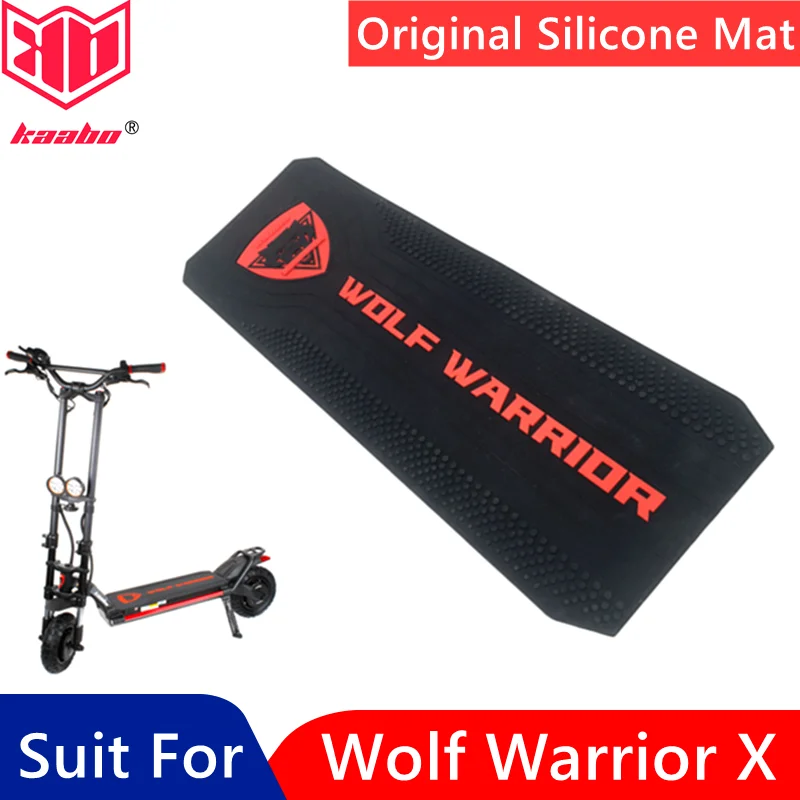 

Original Kaabo Wolf Warrior X Silicone Mat 10inch Electric Scooter Carpet Pad Foot Deck Cover Spare Parts Accessories Red Black