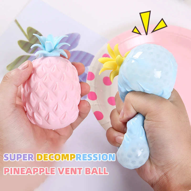 

Soft Pineapple Anti Stress Ball Stress Reliever Toy Adult Relieve Stress Squeeze Toy Children Fidget Antistress Ball