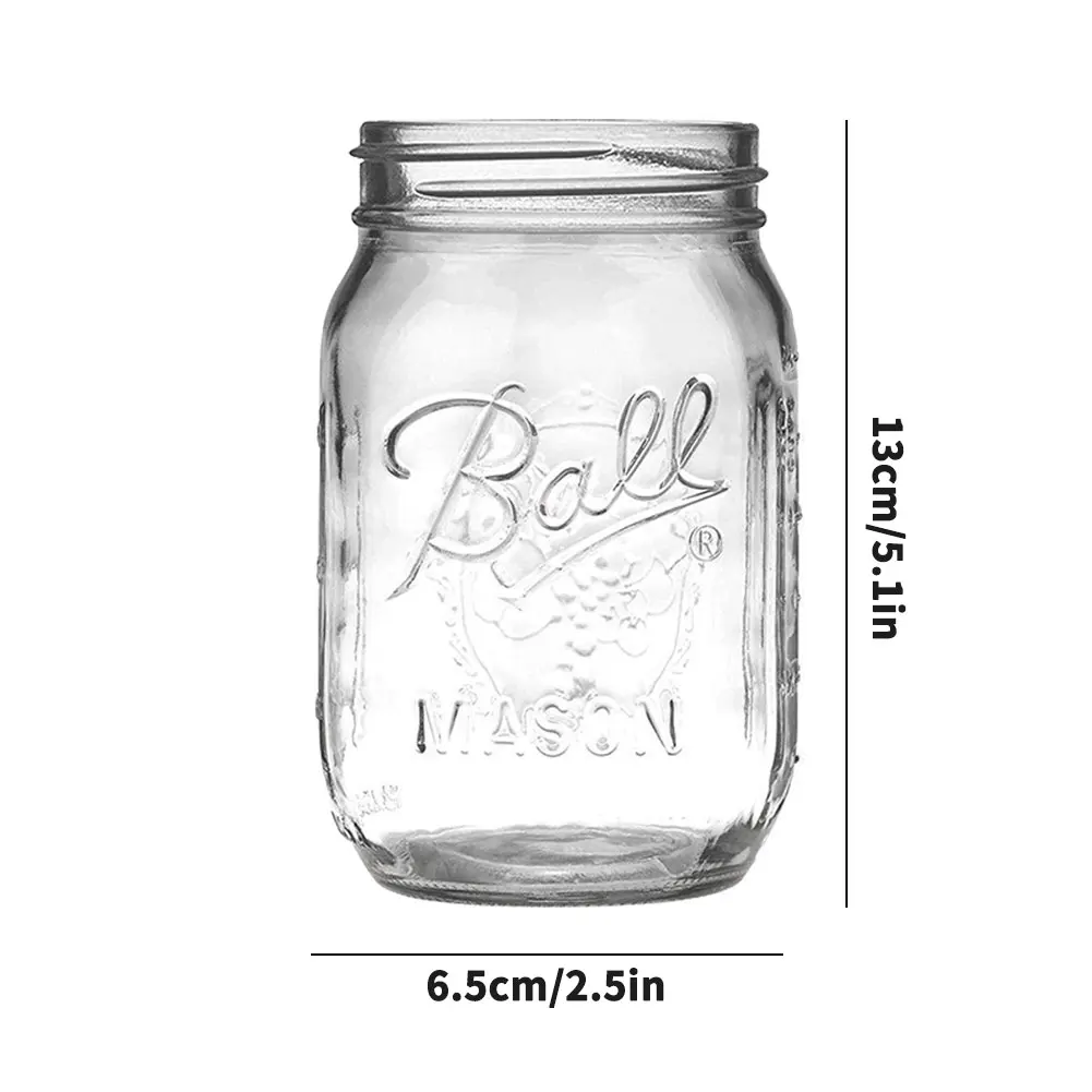 

Mason Regular Jar Multi-Functional Storage Wide Mouth 16-Ounce Canning Jar Food Vegetable Fermentation Cover Kit Home DIY