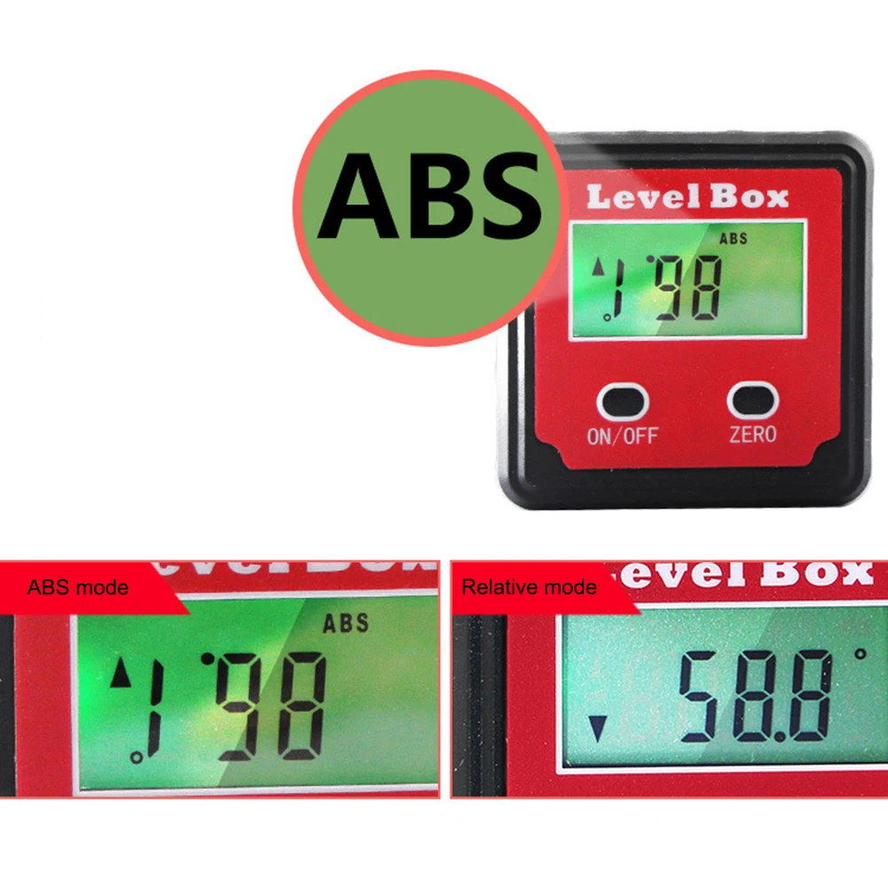 Цифровой ЖК дисплей инклинометр спиртовой уровень транспортир электронный