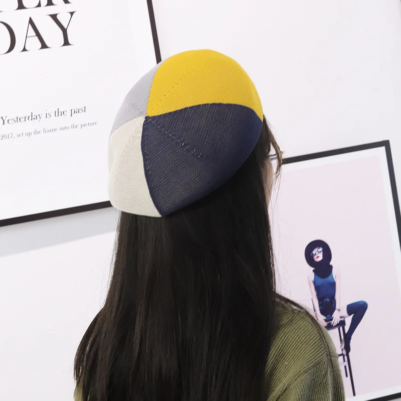 VISROVER 5 Colorways Summer Best Matched Beret Female Soft Spring Hat Solid Color Best Matched Women Boina Gift Wholesales