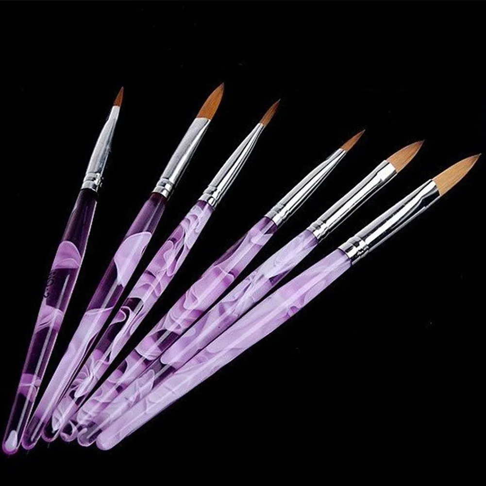 6 шт. Хрустальная ручка портативная профессиональная Резьба Рисование дизайн