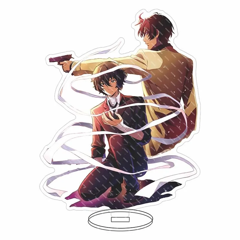 Брелок для ключей Bungo с изображением бродячих собак акриловая подставка