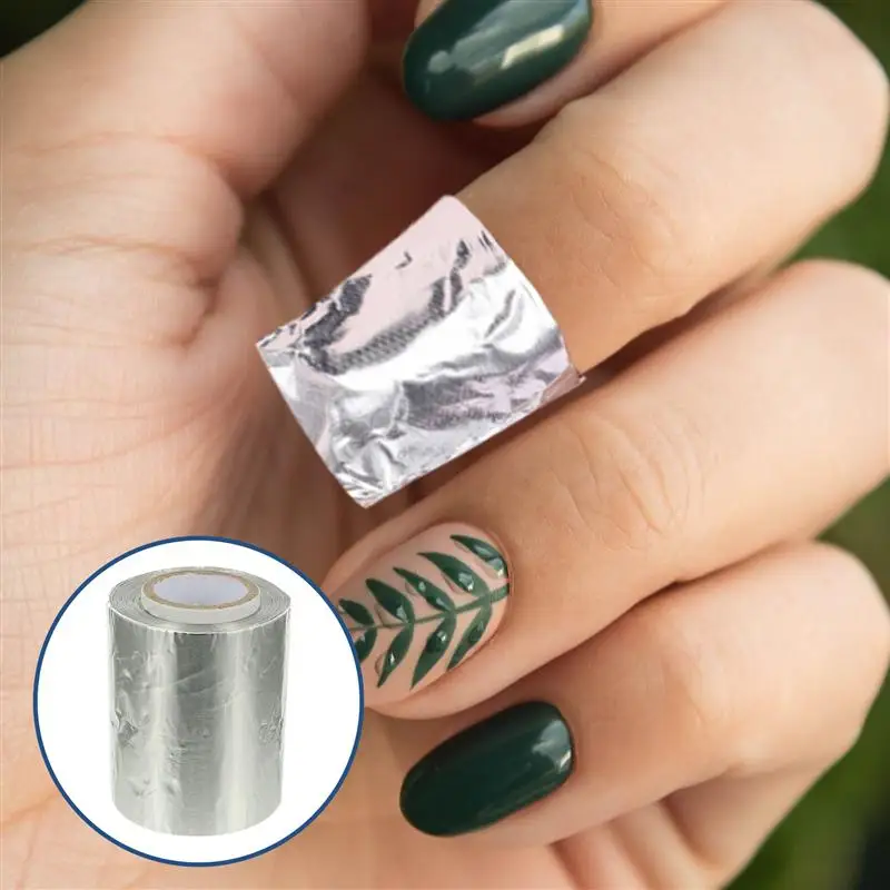 

1 Roll 500g Tin Foil Nail Polish Removal Wraps Foil Manicure Tool for Home Salon