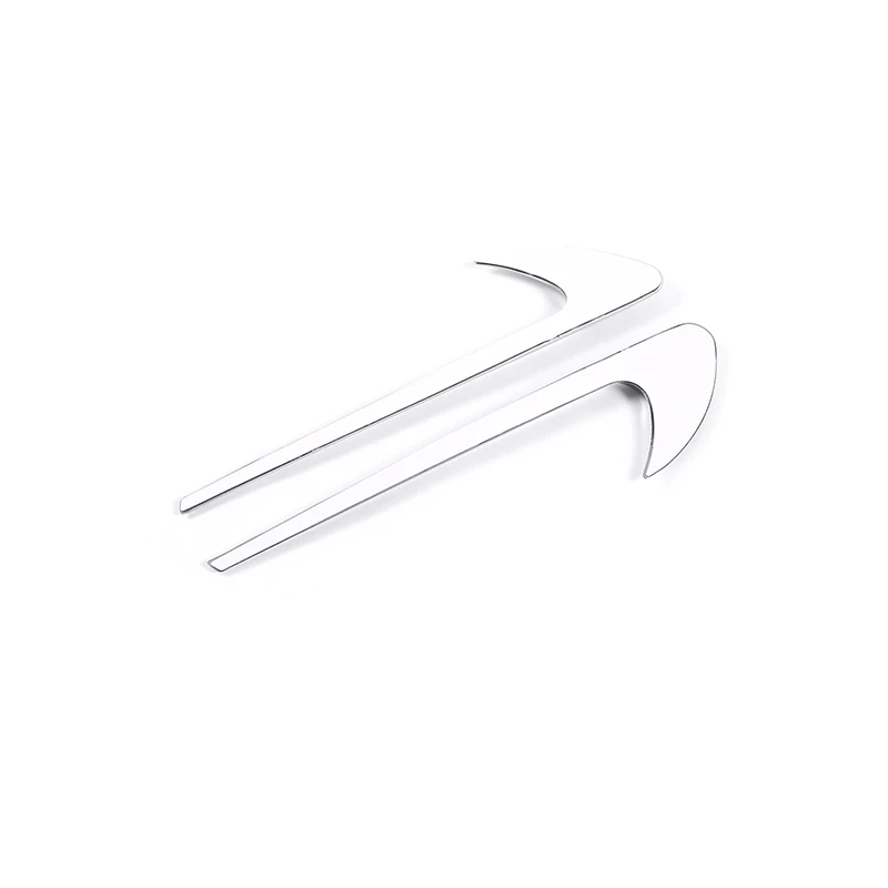 2 шт. серебристые автомобильные аксессуары для Mercedes Benz E Class W213 C W205 2016 2017 2018 ABS