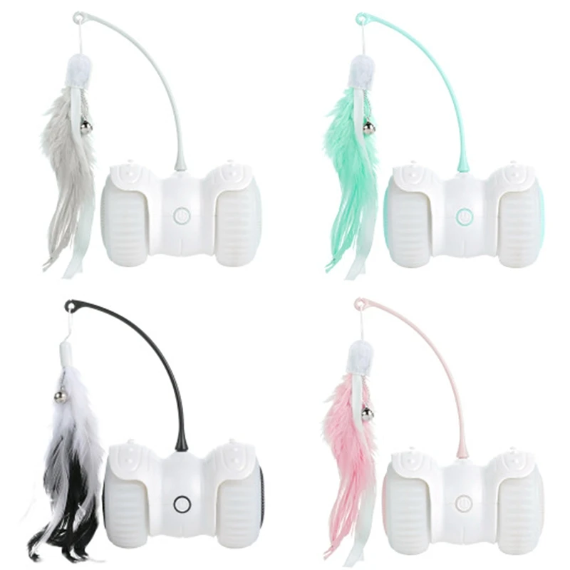 

Cat Toy Indoor Cat Interactive Robot Cat Toy, Automatic Irregular 360 Degree Rotating Ball Built-in Color LED Light