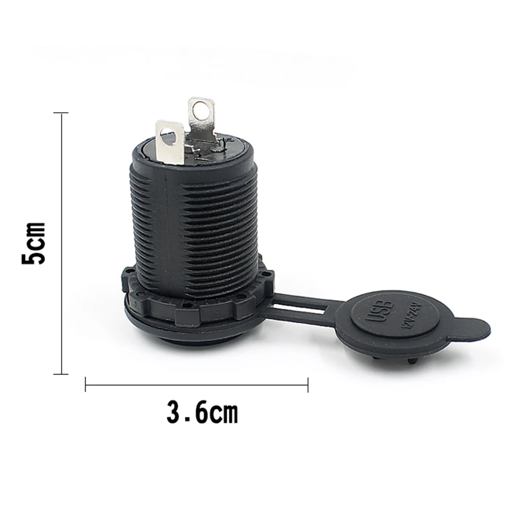 

Car Cigarette Lighter Socket Dual USB Charger Power Adapter Black Dual USB DC 12V-24V Car Cigarette Lighter Accessories