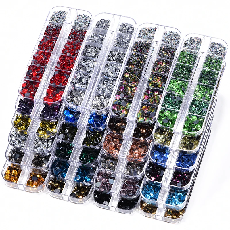 Стразы для горячей фиксации SS6 SS30 смешанных размеров DMC набор стразы с плоским