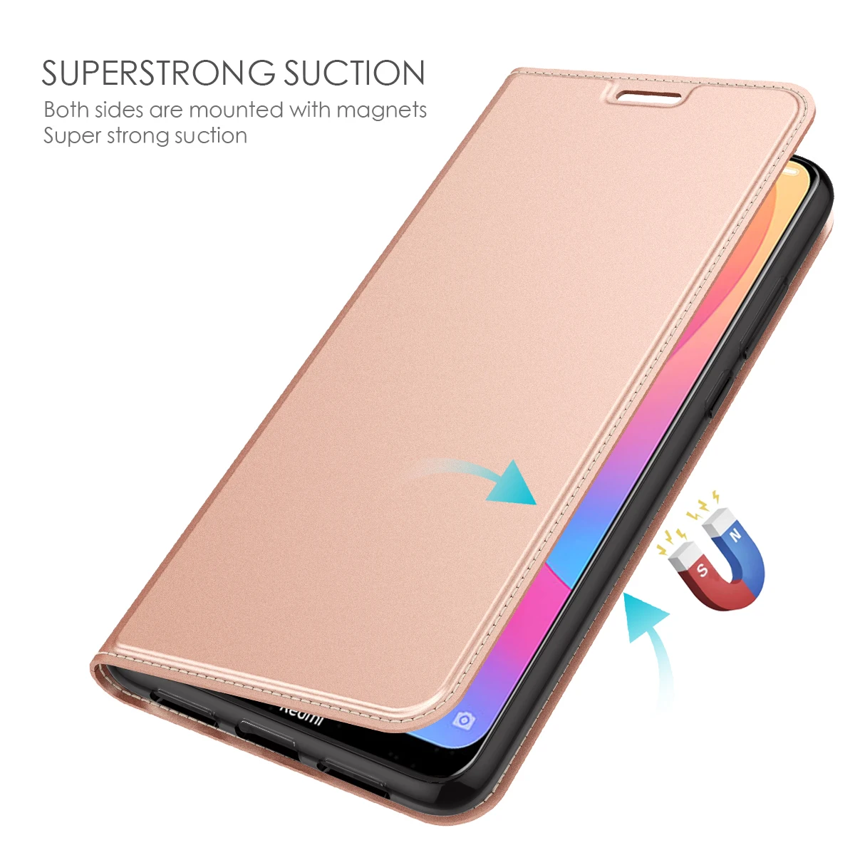 Чехол для Xiaomi Redmi 8A, Роскошный чехол из искусственной кожи с магнитной застежкой и подставкой для Xiaomi Redmi Note 8 8 Pro, чехол со слотом для карт