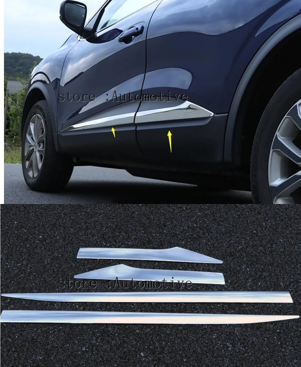 2016 2017 2018 2019 для Renault Kadjar боковая линия двери из нержавеющей стали декоративная