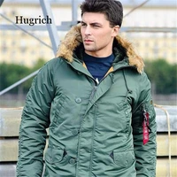 2020 winter puffer jacket men long coat military fur hood warm trench camouflage tactical bomber army korean parka