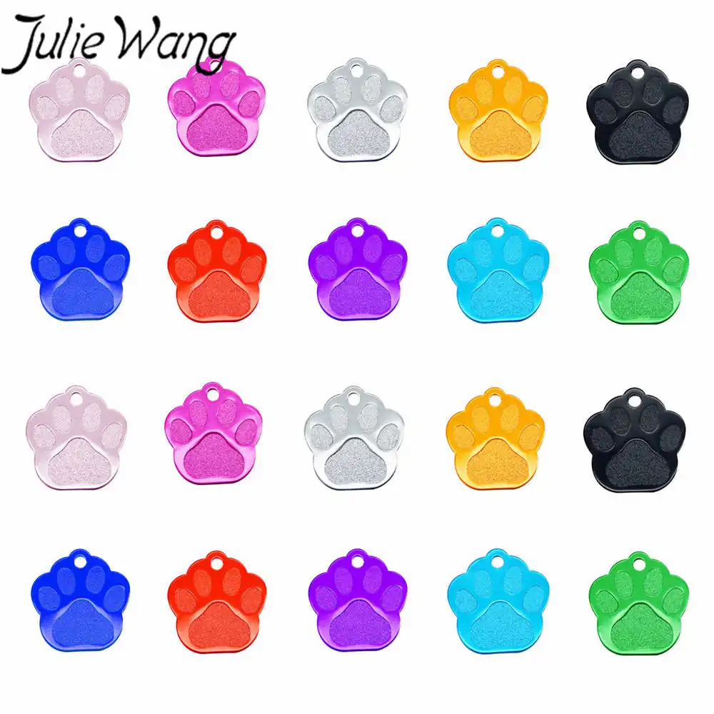 10 шт. алюминиевые подвески в форме лапы для собак|Шармы| |