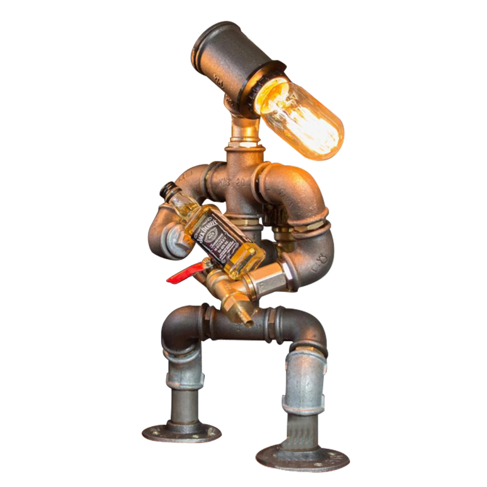 

Steampunk Industrial Lamp Wine Dispenser Bar Supplies Home Decor Metal Pendant Tube Lamp Coffee Bar Restaurant Lights L5