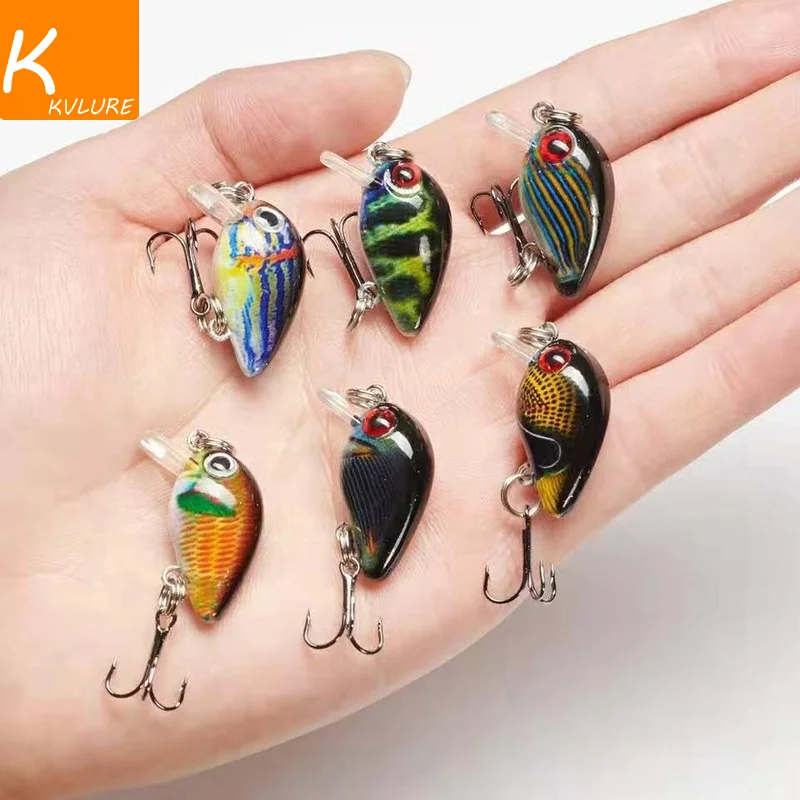 Мини-кренк искусственная приманка плавающие воблеры для рыбалки окуня 3 см 1 5 г