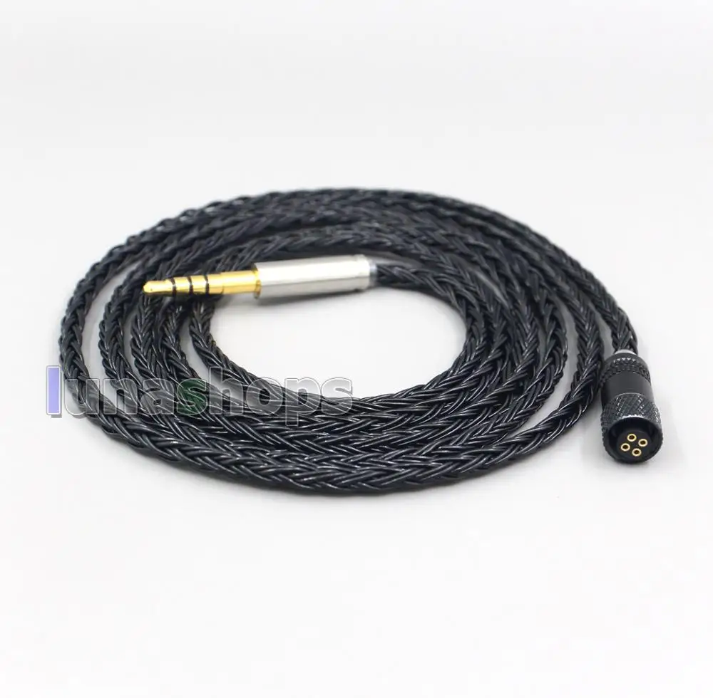 

LN00694 16 Core Black OCC Awesome All In 1 Plug Earphone Cable For Sony mdr-1a 1adac 1abt 100abn 100ap xb950bt wh1000x h600a h80