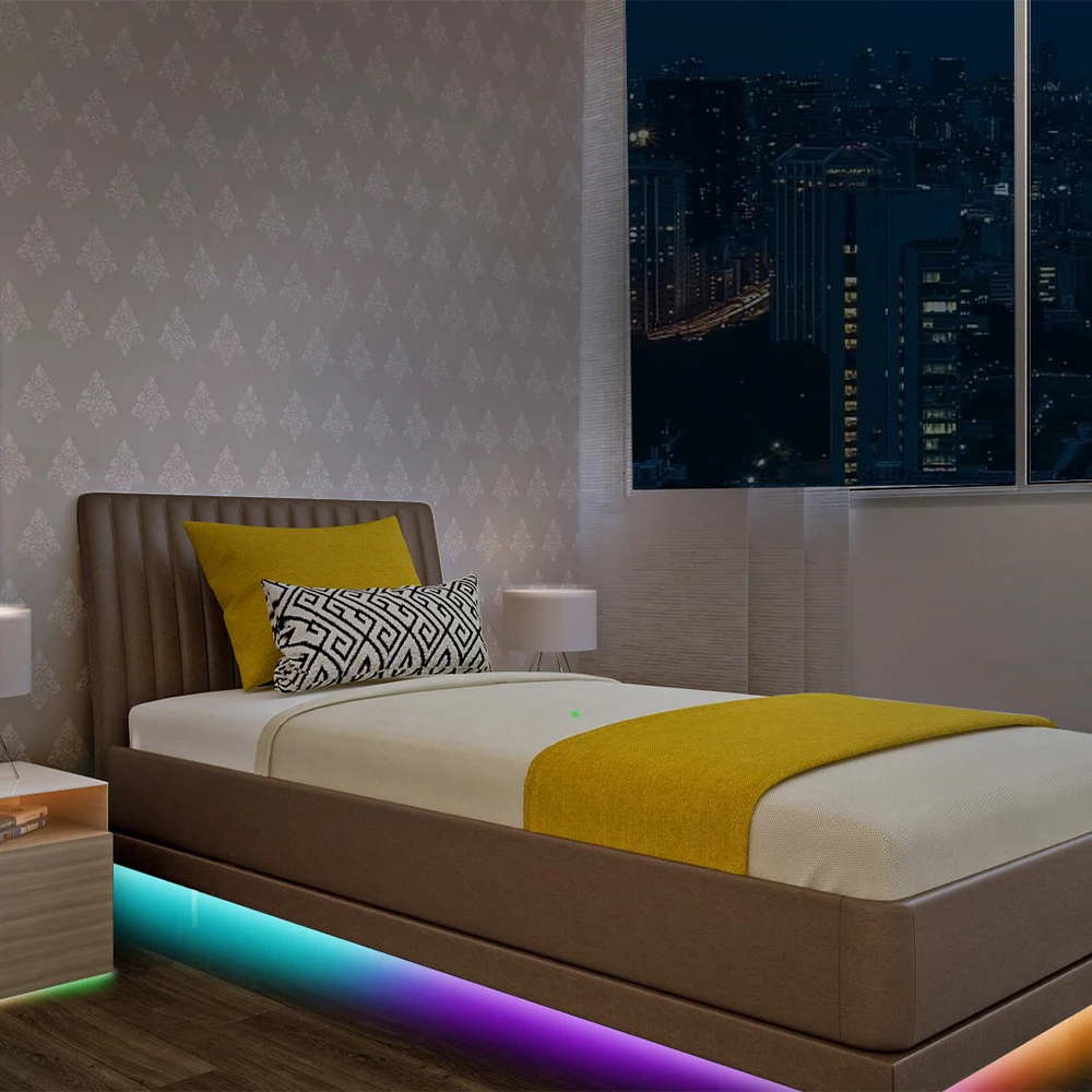 Цветная (RGB) Светодиодные ленты светильник SMD2835 5/10M Водонепроницаемый RGB лента