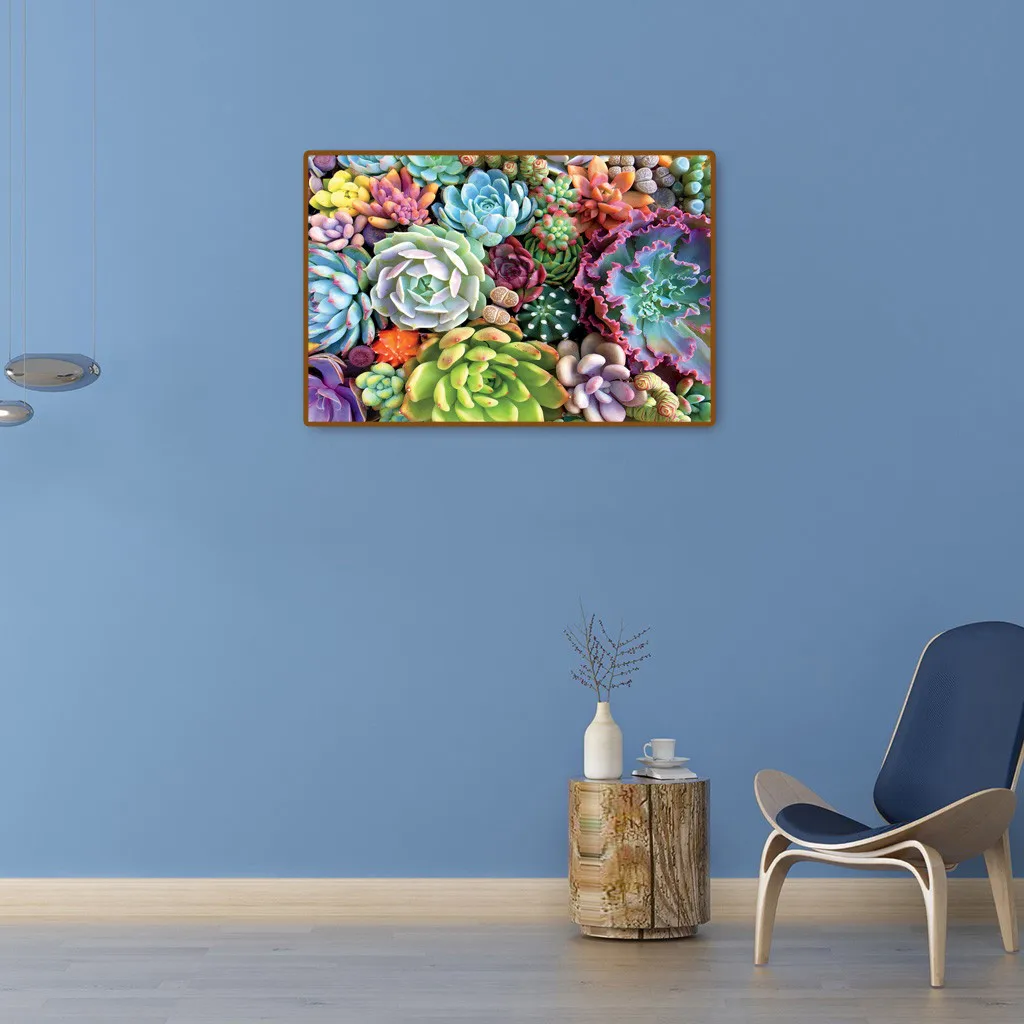 Пазл суккулентные растения 1000 шт. головоломка для взрослых и детей Семейная Игра