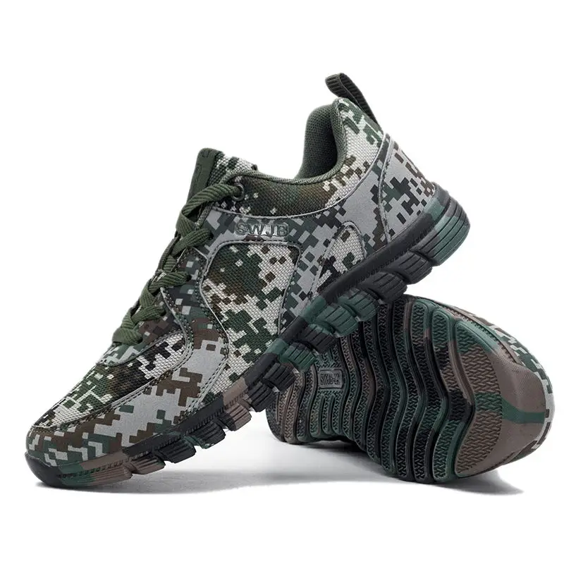 Desert Jungle Digital Camouflage Shoes Men Military Shoes Non-Slip Sports Wear-Resistant Breathable Training Shoes