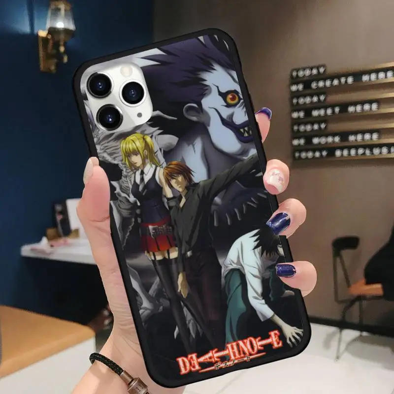 

Death Note Ryuk kira Phone Case for iPhone 11 12 pro XS MAX 8 7 6 6S Plus X 5S SE 2020 XR Soft silicone