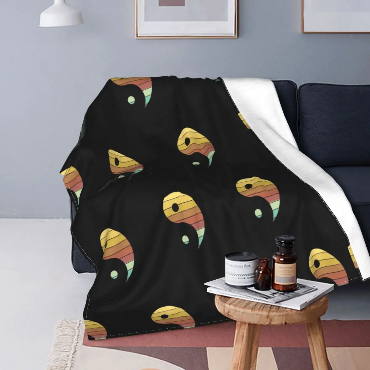 

Флисовые одеяла Tai Chi Yin And Yang на весну/осень Taoism Kung Fu легкие покрывала для постельного белья офисное покрывало