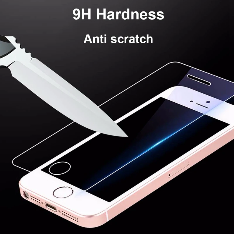 2 шт./компл. закаленное Стекло для iPhone X XS Max XR 8, 7, 6 S, 6 S Plus, 11 5S 5 S SE 5C 4 4S 8 плюс Экран протектор Стекло чехол