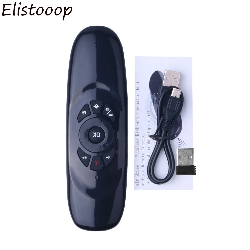 New English 2.4G RF Air mouse Wireless Keyboard Remote Control With Voice Backlight for Android Smart TV Box X96 MAX | Электроника