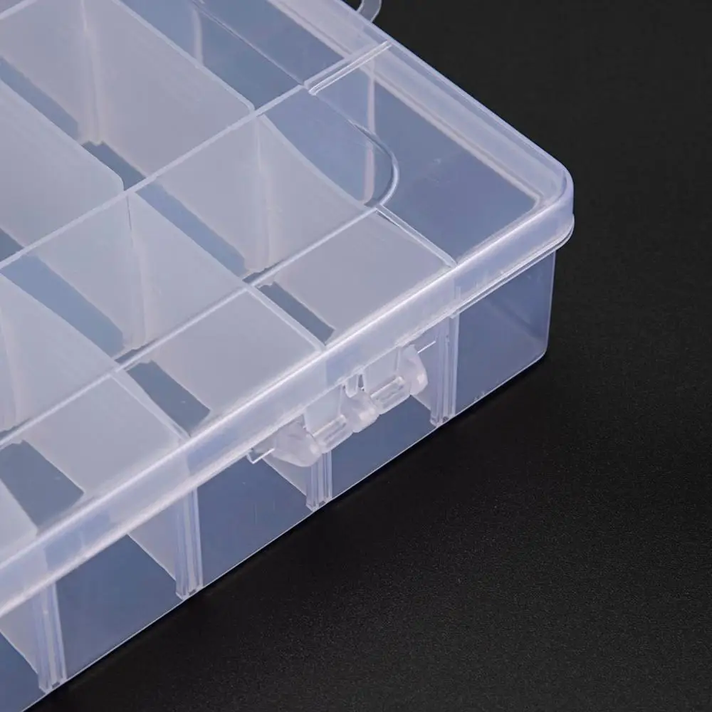 Портативная коробка для рыболовных снастей маленькая хранения пластиковая 24