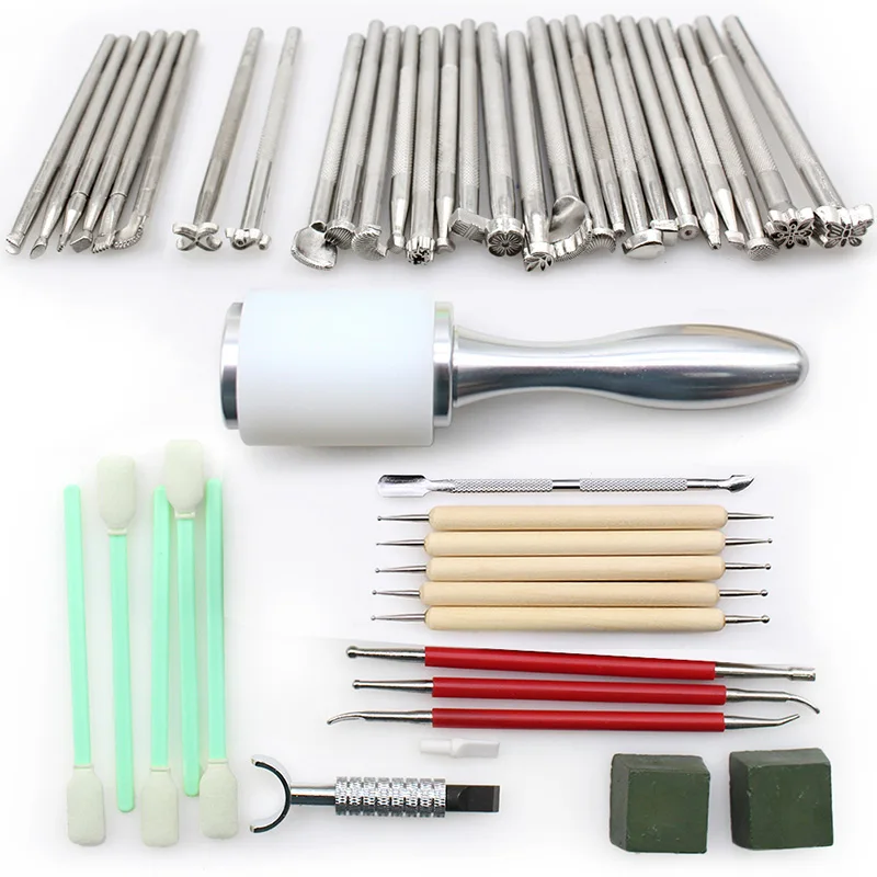 Кожа ремесло облака цветочный узор штамп для кожевенного ремесла Инструменты