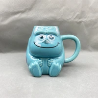 1pc ceramic cup coffee adult mug animation cartoon couple milk tea as a gift beautiful decorations