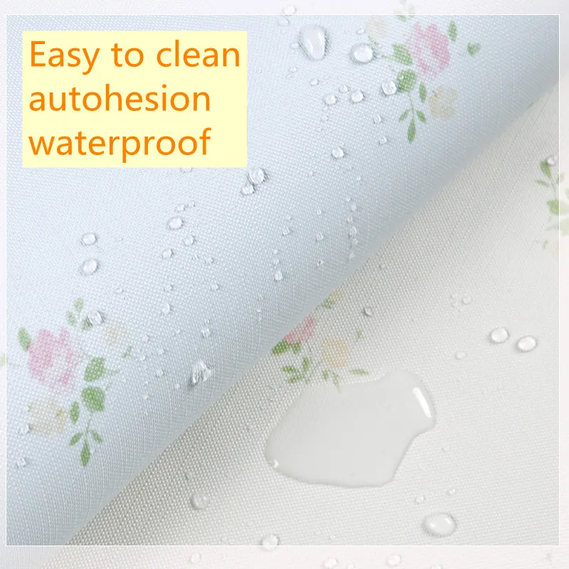 

Flower self adhesive wallpaper, waterproof and oil proof sticker, vinyl membrane, home decoration paint paper, peeling and pasti
