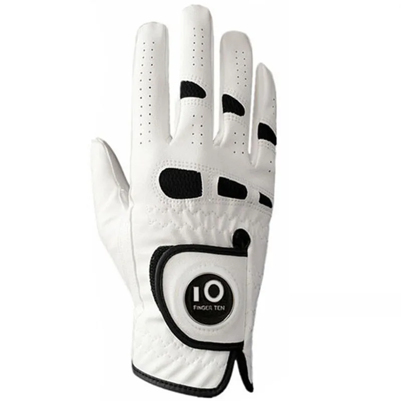 

Durable All Weather Men's Golf Gloves with Ball Marker Left Hand Lh for Right-Handed Golfer Grip Fit S M ML L XL Drop Shipping