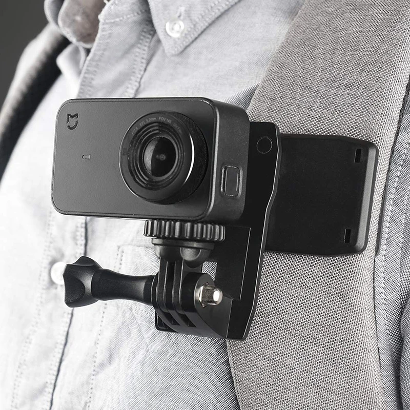 360 градусов Поворотный рюкзак шляпа зажим Крепление для GoPro Hero 8 7 6 5 4 Yi 4K Sjcam Eken DJI Osmo аксессуары для экшн-камеры