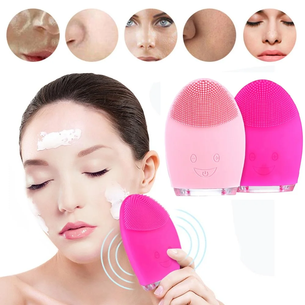 Дропшиппинг мини USB электрическая Чистящая Щетка массажная силиконовая водяная