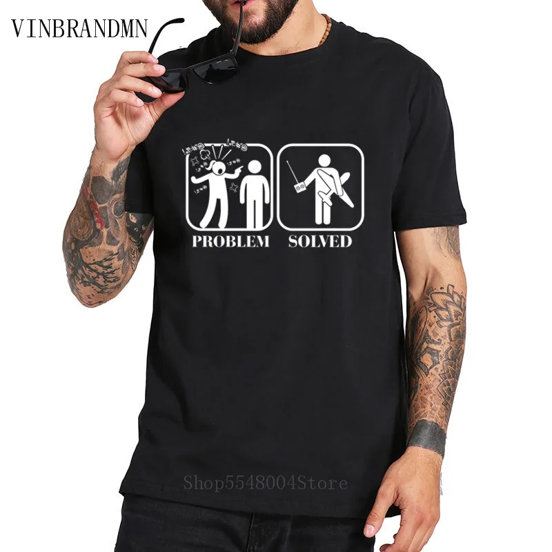 Забавная Мужская футболка радиоуправляемые плоскости проблема решается с