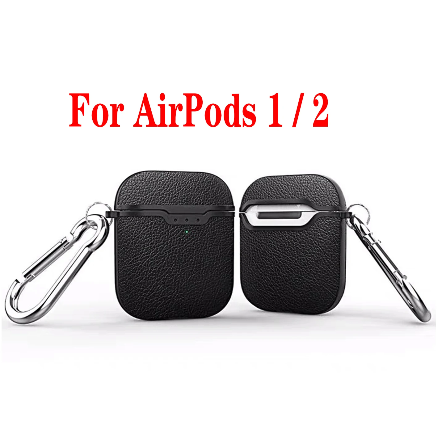 Для AirPods Pro 3 чехол Роскошная кожа личи/углеродное волокно силиконовый защитный чехол для Airpods 2 AirPods 3 Bluetooth чехол для наушников - Цвет: A for AirPods 1 2