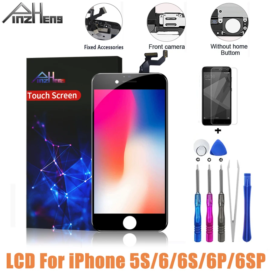 ЖК-экран PINZHENG для iPhone 6 6S Plus Дисплей 5S экран в сборе с дигитайзером 3D сенсорный