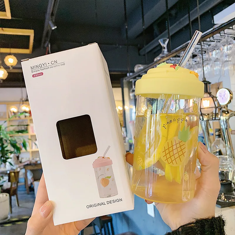 Милый стеклянный персональный мультяшный Прозрачный чехол для девочки с