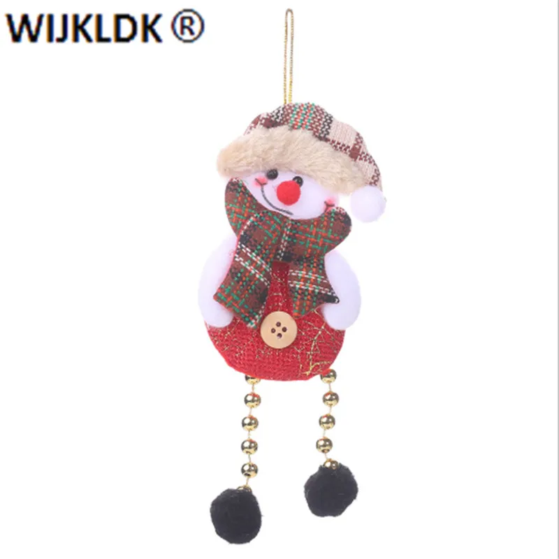 Navidad 2021 подвеска на рождественскую елку пожилой снеговик лося кукла клетчатая