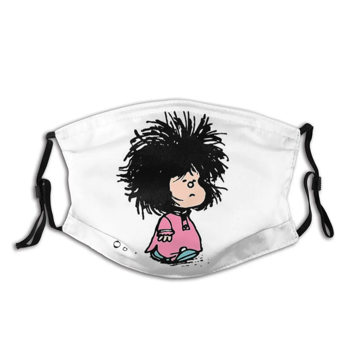 

Mafalda With Newly-raised Non Disposable Trendy Mouth Face Mask Anti Wind Dustproof with filters Earloop Protection Cover Muffle